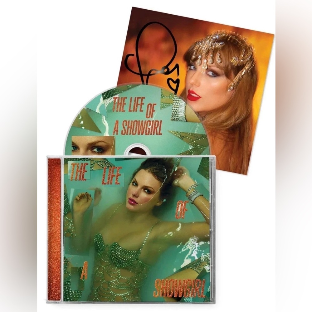Taylor Swift The Life of a Showgirl Sealed CD with Photo 1 Signed